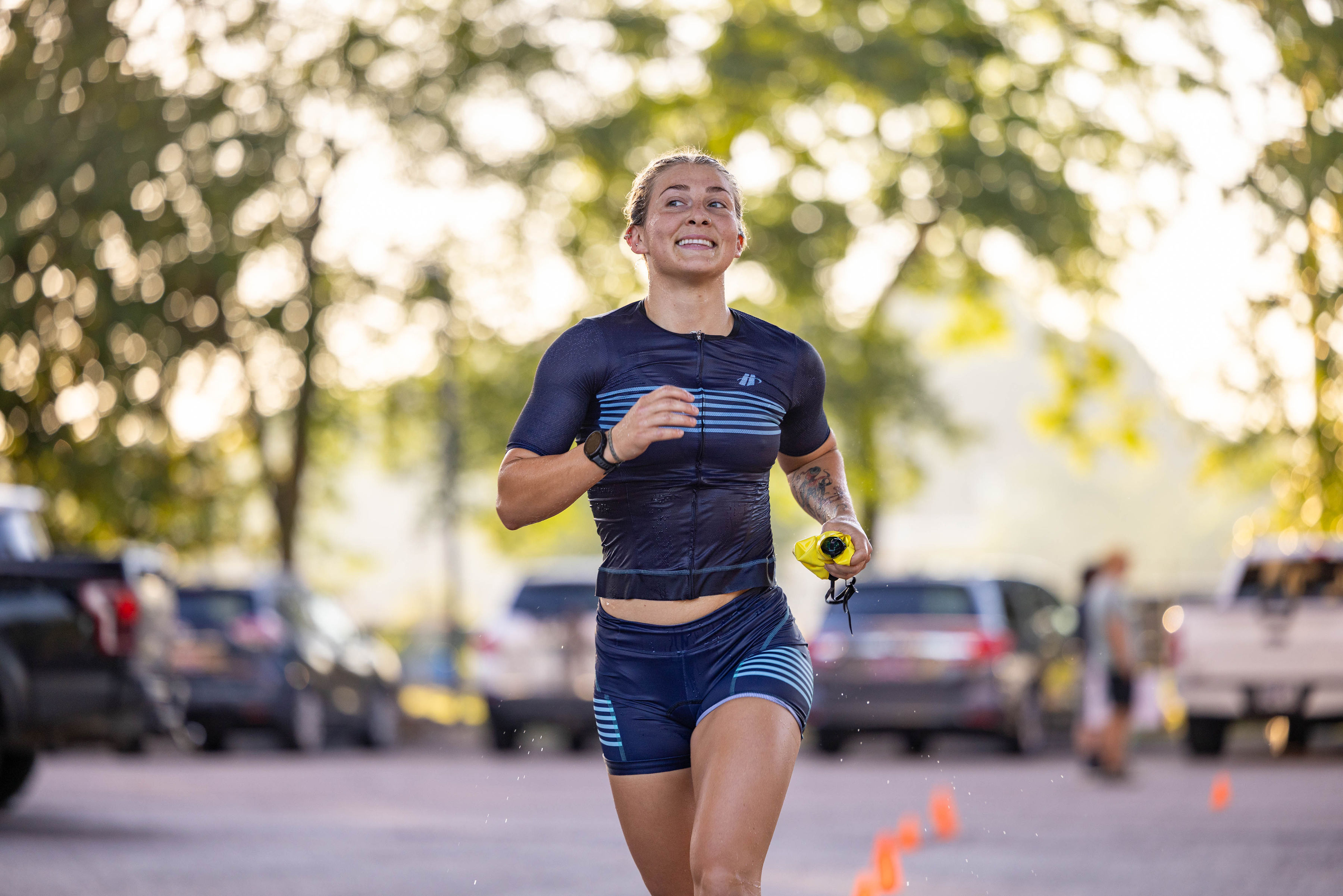 Andi running at 2026 TriStar